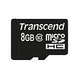 Transcend - microSDHC - Geheugenkaart - Zwart - 8 GB - Klasse 10