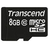 Transcend - microSDHC - Geheugenkaart - Zwart - 8 GB - Klasse 10