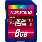 Transcend - TS8GSDHC10U1 - SDHC Geheugenkaart - 8GB - Class 10 UHS-I 600x