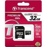 Transcend - microSDHC-kaart - 32 GB - Zwart - U1