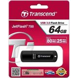 Transcend - TS64GJF700 - USB Stick - Zwart - 64GB - USB 3.1 Gen 1