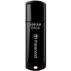 Transcend JetFlash® 700 USB-stick 64 GB Zwart TS64GJF700 USB 3.2 Gen 1 (USB 3.0)