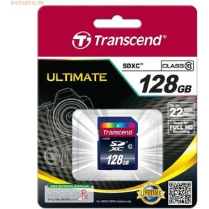 Transcend - SDXC 128GB - Geheugenkaart - Class 10