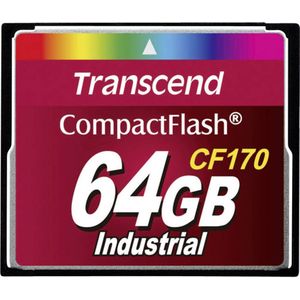 Transcend 64GB CF KAART (CF170) (CF, 64 GB), Geheugenkaart, Zwart