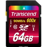 Transcend - SDXC 64GB Geheugenkaart - Class 10 - UHS-I - 600x
