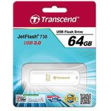 Transcend JetFlash® 730 USB-stick 64 GB Wit TS64GJF730 USB 3.2 Gen 1 (USB 3.0)