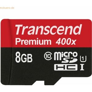 Transcend microSDHC Class 10 UHS-I (Premium) - Flash-Speicherkarte - 8 GB - UHS Class 1 / Class10 - microSDHC UHS-I