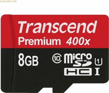 Transcend - microSDHC 8GB - Class 10 - UHS-I - 300X