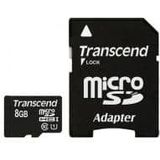 Transcend Premium microSDHC-kaart Industrial 8 GB Class 10, UHS-I Incl. SD-adapter