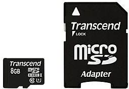 Transcend - microSDHC Premium - Geheugenkaart - 8 GB - Zwart