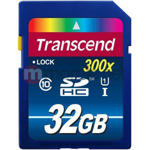 Transcend - Premium 400x - Geheugenkaart - Zwart - 32 GB - SDHC - U1 - UHS-I