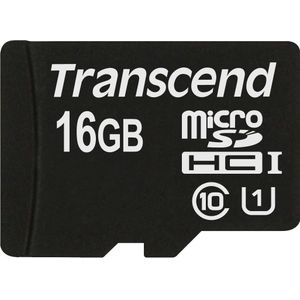 Transcend Premium microSDHC-kaart Industrial 16 GB Class 10, UHS-I