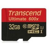 Transcend TS8GUSDHC10U1 Ultimate microSDHC, 8GB, 4K, 90MB/s, UHS-I U1, Class10 600x, MLC,Waterproof