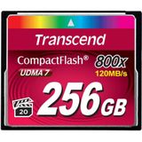 Transcend - 800x - Compactflash Geheugenkaart - 256GB - UDMA 7
