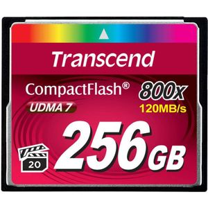 Transcend - 800x - Compactflash Geheugenkaart - 256GB - UDMA 7