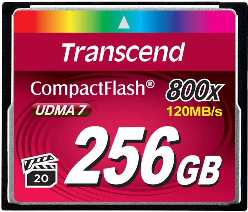 Transcend - 800x - Compactflash Geheugenkaart - 256GB - UDMA 7
