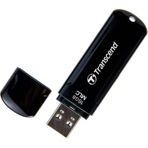 Transcend - JetFlash 750 USB-stick - Zwart - 16GB - USB 3.0