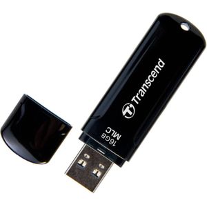 Transcend JetFlash™ 750K USB-stick 16 GB Zwart TS16GJF750K USB 3.2 Gen 1 (USB 3.0)