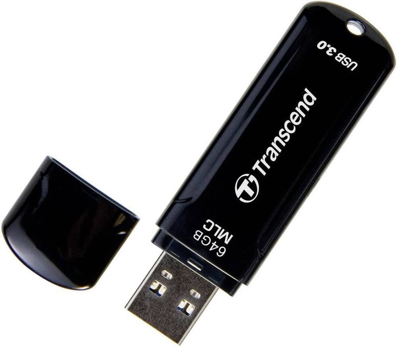 Transcend - Jetflash 750 - USB-stick - Zwart - 64GB - USB 3.0