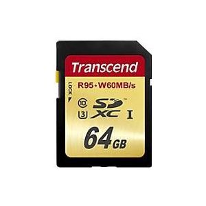 Transcend - SDXC 64GB - Geheugenkaart - Class 10 - UHS-I U3