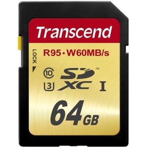 Transcend Ultimate SDXC-kaart Industrial 64 GB Class 10, UHS-I, UHS-Class 3