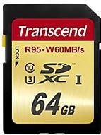 Transcend - SDXC 64GB - Geheugenkaart - Class 10 - UHS-I U3