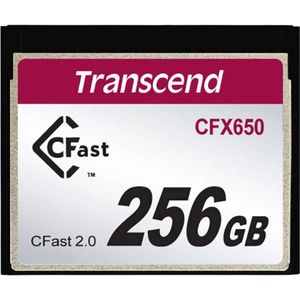 Transcend TS256GCFX650 256GB | CompactFlash Cfast 2.0 SATA III 6Gb/s geheugenkaart
