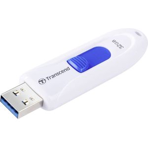 Transcend JetFlash® 790 USB-stick 32 GB Wit, Blauw TS32GJF790W USB 3.2 Gen 2 (USB 3.1)