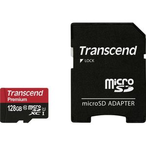 Transcend - microSDXC Geheugenkaart - 128 GB - Zwart - UHS-I