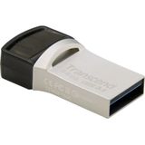 Transcend JetFlash® 890 USB-stick smartphone/tablet Zilver 64 GB USB 3.2 Gen 2 (USB 3.1), USB-C