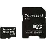 Transcend Premium microSDXC-kaart Industrial 64 GB Class 10, UHS-I Incl. SD-adapter