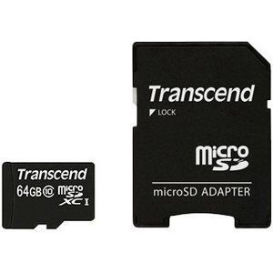 Transcend - microSDXC - 64GB - Class 10 - Hoge Snelheid