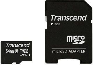 Transcend - microSDXC - 64GB - Class 10 - Hoge Snelheid