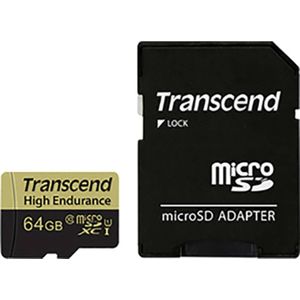 Transcend High Endurance microSDHC-kaart 32 GB Class 10 Incl. SD-adapter