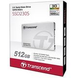 Transcend 512GB 2.5" SSD230S SATA3 3D TLC Alum