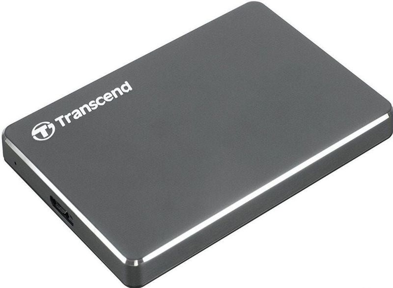 Transcend StoreJet 25C3 - 1TB - Aluminium