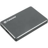 Transcend StoreJet 25C3 - Externe Harde Schijf - 2TB - Aluminium