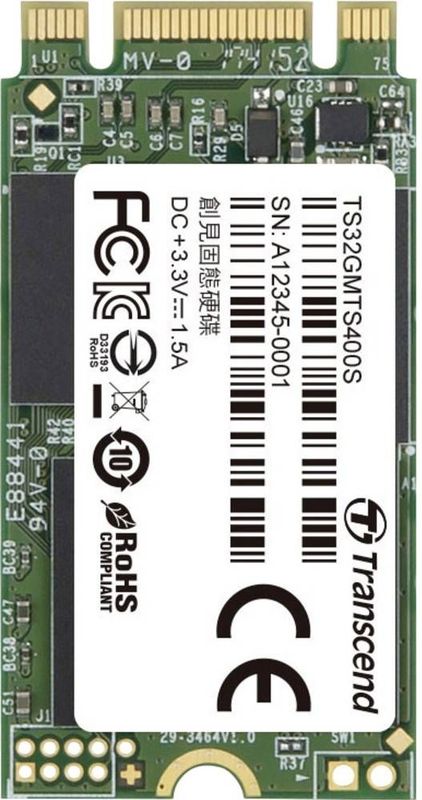 Transcend MTS400 - Interne SSD - 32GB - M.2 2242 - SATA 6Gb/s