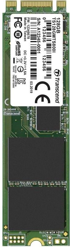 Transcend - MTS800I - M.2 PCIe NVMe SSD - 128 GB - SATA 6 Gb/s
