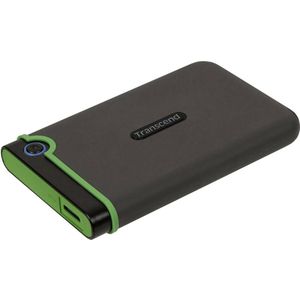 Transcend StoreJet 25M3S Externe Harde Schijf - 2 TB - USB 3.2 - Grijs