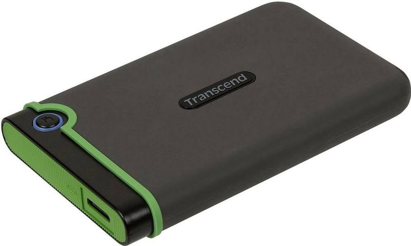 Transcend StoreJet 25M3S Externe Harde Schijf - 2 TB - USB 3.2 - Grijs