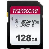 Transcend 300S - Flashgeheugenkaart - 128 GB - Video Class V30 / UHS-I U3 / Class10 - SDXC UHS-I
