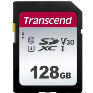 Transcend TS128GSDC300S 300S Memory-card, 128GB, SDXC, 95/45MB/s, UHS-I U1, Class10 (V30, 3.3V