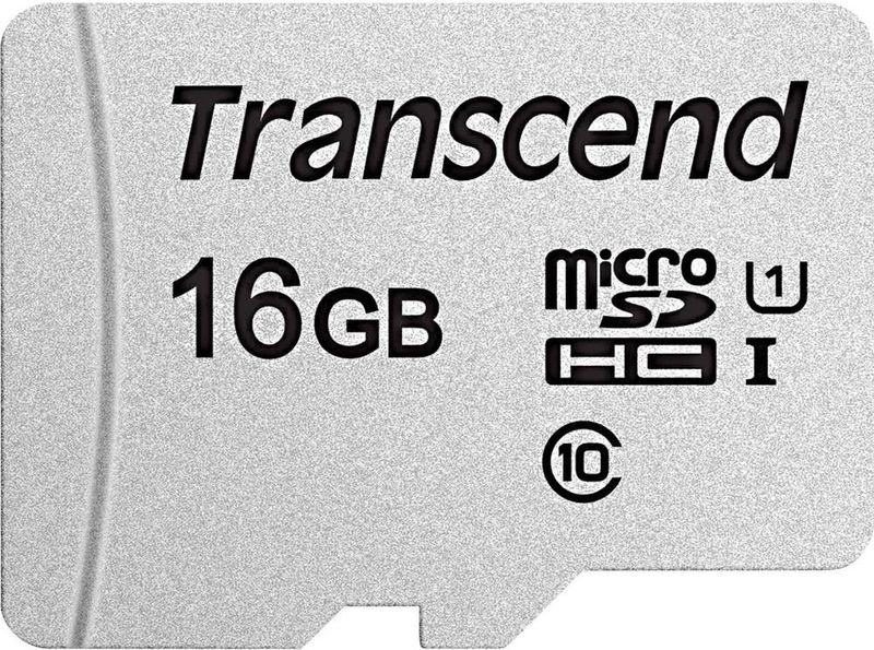 Transcend - 300S - MicroSDXC - 16GB - UHS-I Klasse 10 - Flashgeheugen