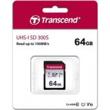 Transcend - SDXC 300S - Geheugenkaart - 64GB - Class 10 - UHS-I - U3