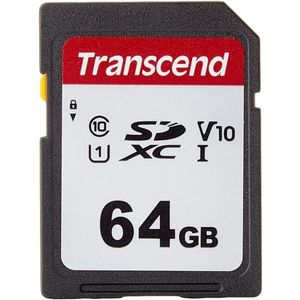 LET OP: Geen MicroSD - Transcend 300S - Flashgeheugenkaart - 64 GB - Video Class V30 / UHS-I U3 / Class10 - SDXC UHS-I