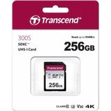 Transcend 300S - Flashgeheugenkaart - 256 GB - Video Class V30 / UHS-I U3 / Class10 - SDXC UHS-I
