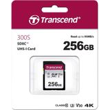 Transcend 300S - Flashgeheugenkaart - 256 GB - Video Class V30 / UHS-I U3 / Class10 - SDXC UHS-I