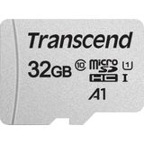 Transcend - USD300S - Geheugenkaart - Zilver - 32 GB - microSDHC - U1 - UHS-I