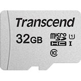 Transcend - USD300S - Geheugenkaart - Zilver - 32 GB - microSDHC - U1 - UHS-I